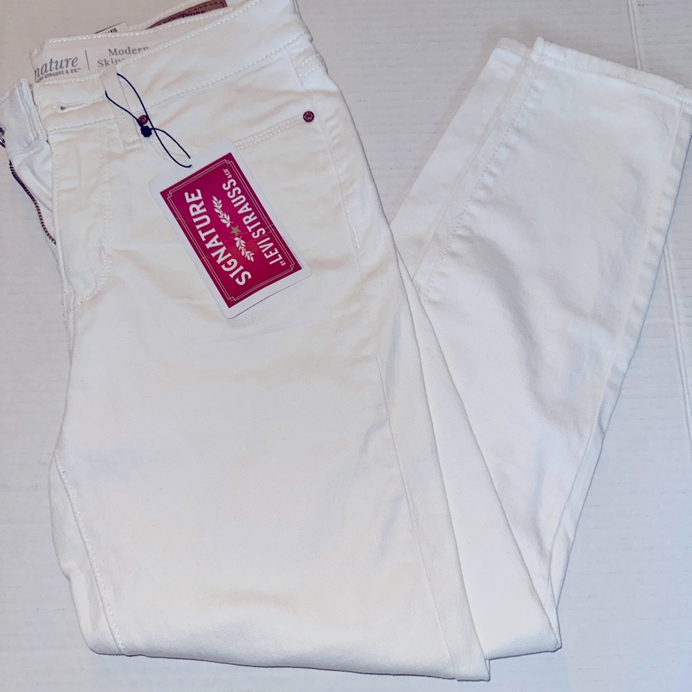 Levis signature jeans white